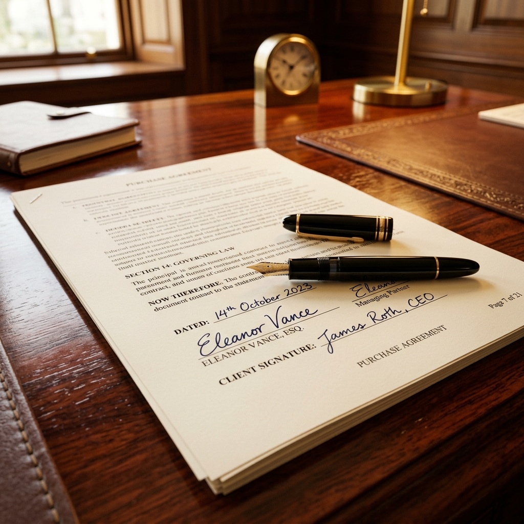 Contract document signing